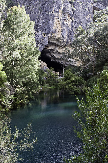 BLUE LAKE Jenolan Caves Blue Mountains. not my photo but Mine was exactly the same on slides.